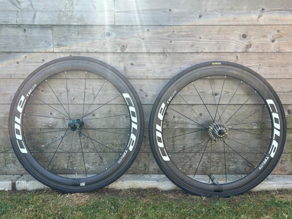 In perfecte staat verkerende COLE T50 LIGHT wielset, Wiel, Ophalen of Verzenden, Zo goed als nieuw, Racefiets