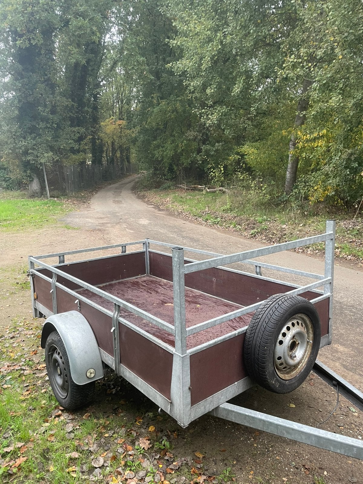 Enkelas aanhangwagen 2,2 M, Ophalen, Zo goed als nieuw