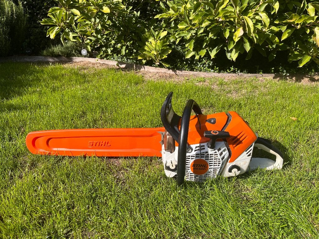 STIHL MS 500i - Très bon état - Facture 2023 disponible, Tronçonneuse, 1200 watts ou plus, 30 à 70 mm, Enlèvement