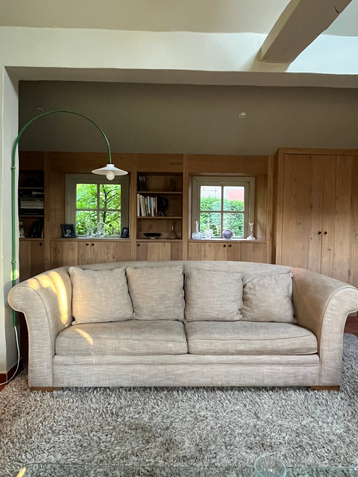 Prachtige beige zetel, Huis en Inrichting, Ophalen, Zo goed als nieuw