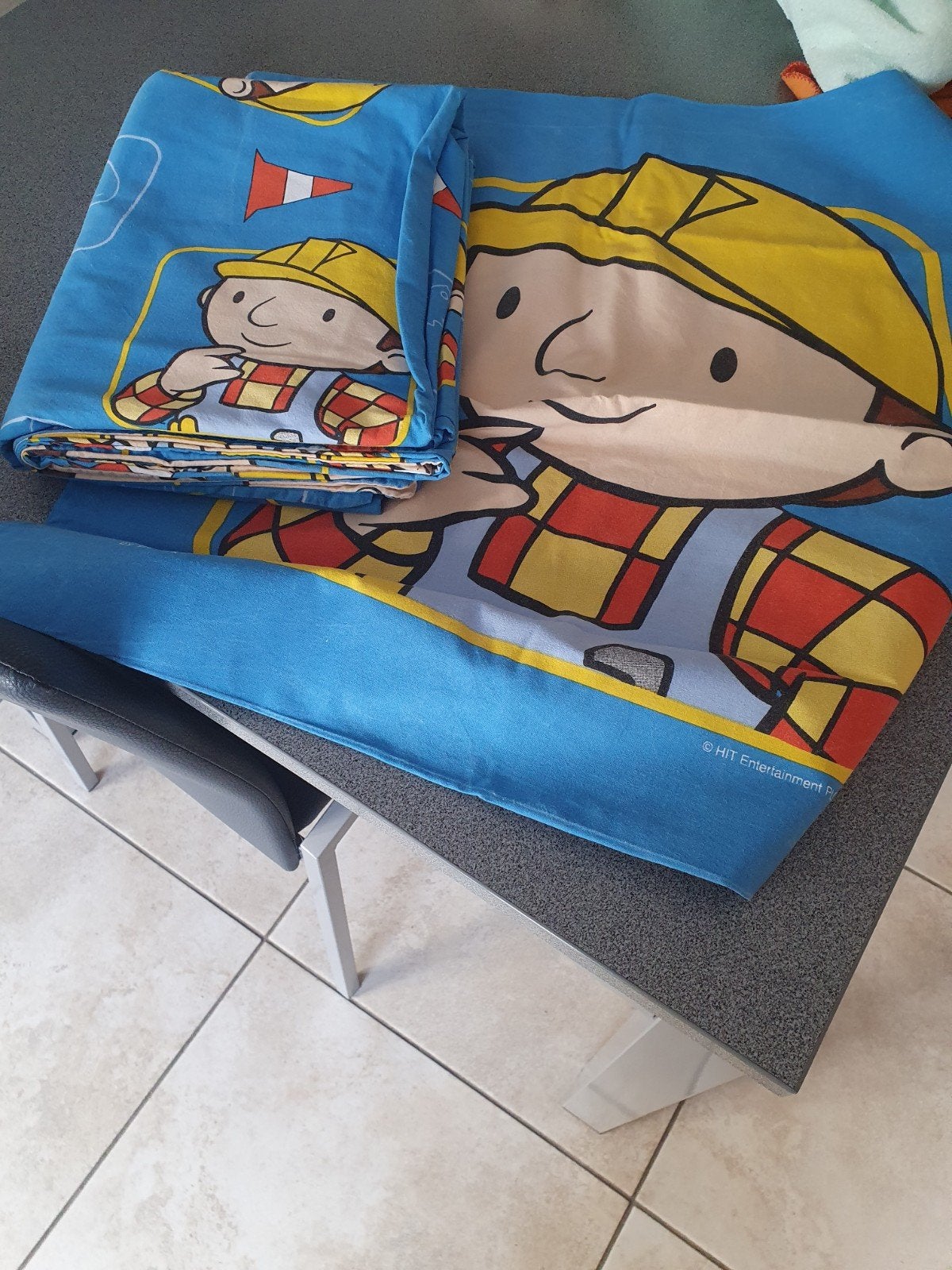 Dekbedovertrek Bob de Bouwer., Kinderen en Baby's, Ophalen, Gebruikt, Jongetje of Meisje, Blauw