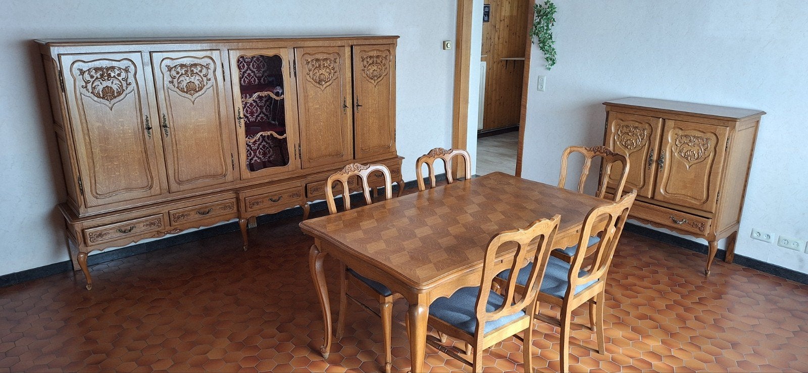 rustieke eiken eetkamer, Enlèvement, Utilisé, Rustiek