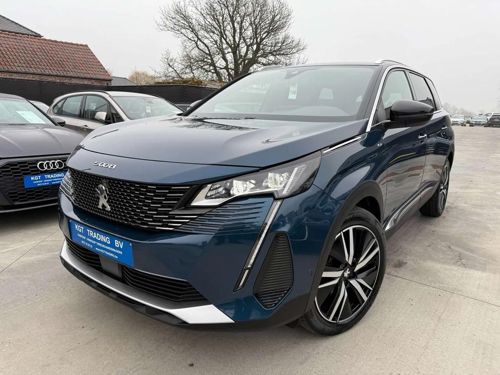 Peugeot 5008 1.2i GT AUTOMAAT 7 ZIT FOCAL ZWART LEDER CARPLA, Cuir, Achat, Euro 6, Entreprise