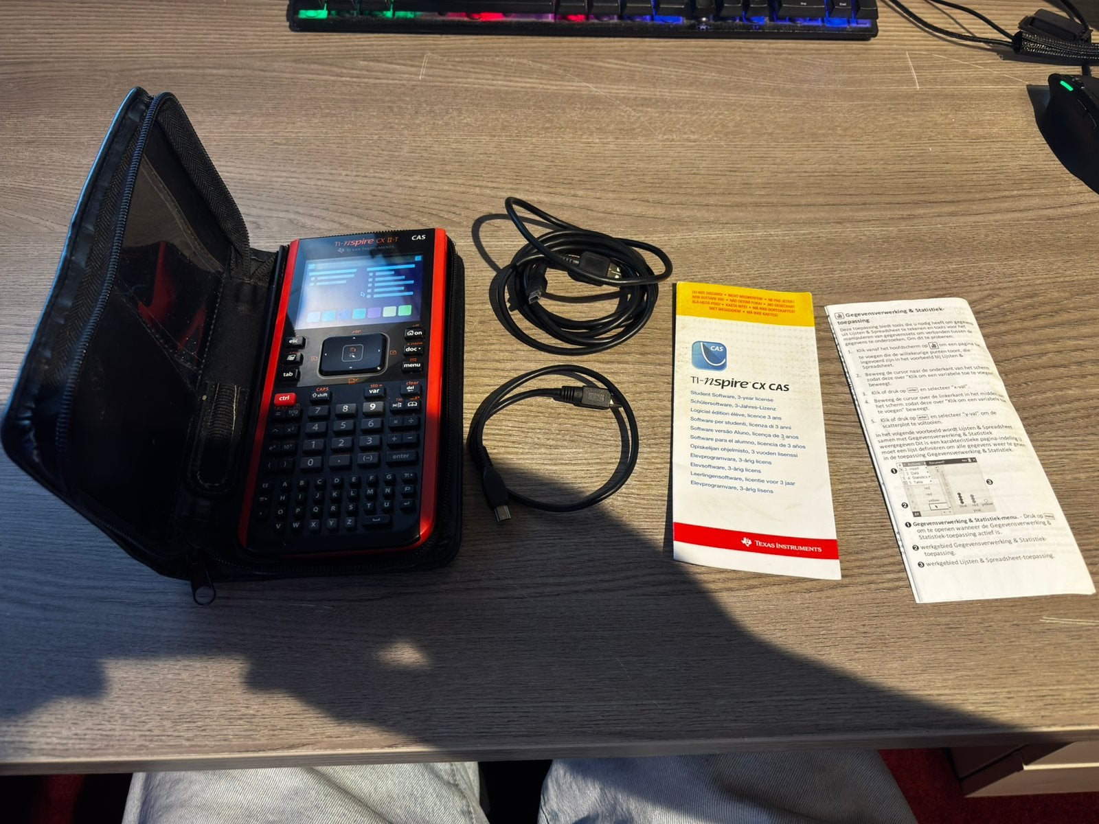 TI Nspire CX-II-T CAS grafisch rekenmachine, Ophalen of Verzenden, Zo goed als nieuw