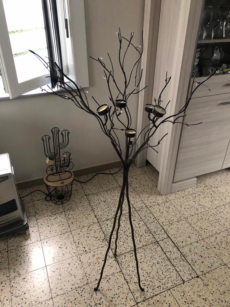 Ensemble arbres + décoration fer forgé, Comme neuf