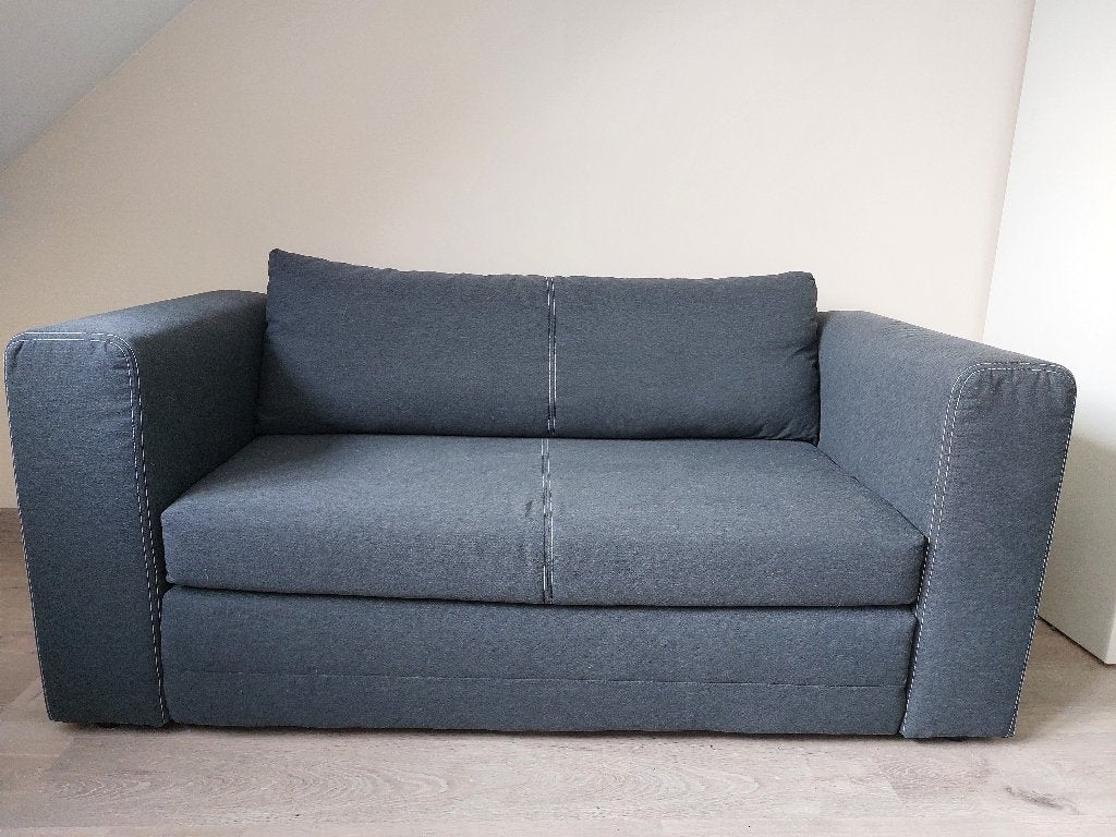 Slaapzetel Ikea, Ophalen, Zo goed als nieuw, Tweepersoons, Grijs