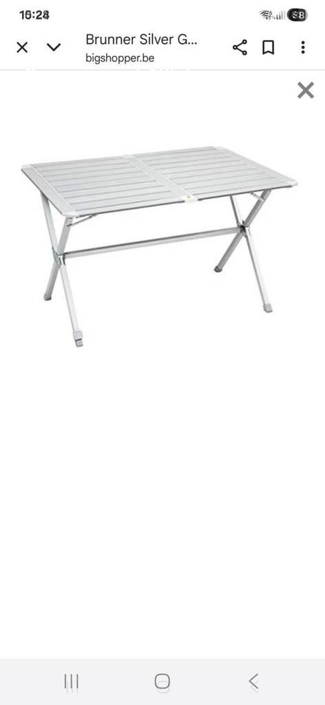 Av 4 chaise plus grand  table  pliante aluminiu camping-car, Caravanes & Camping, Meubles de camping, Enlèvement, Comme neuf, Accessoire de mobilier de camping