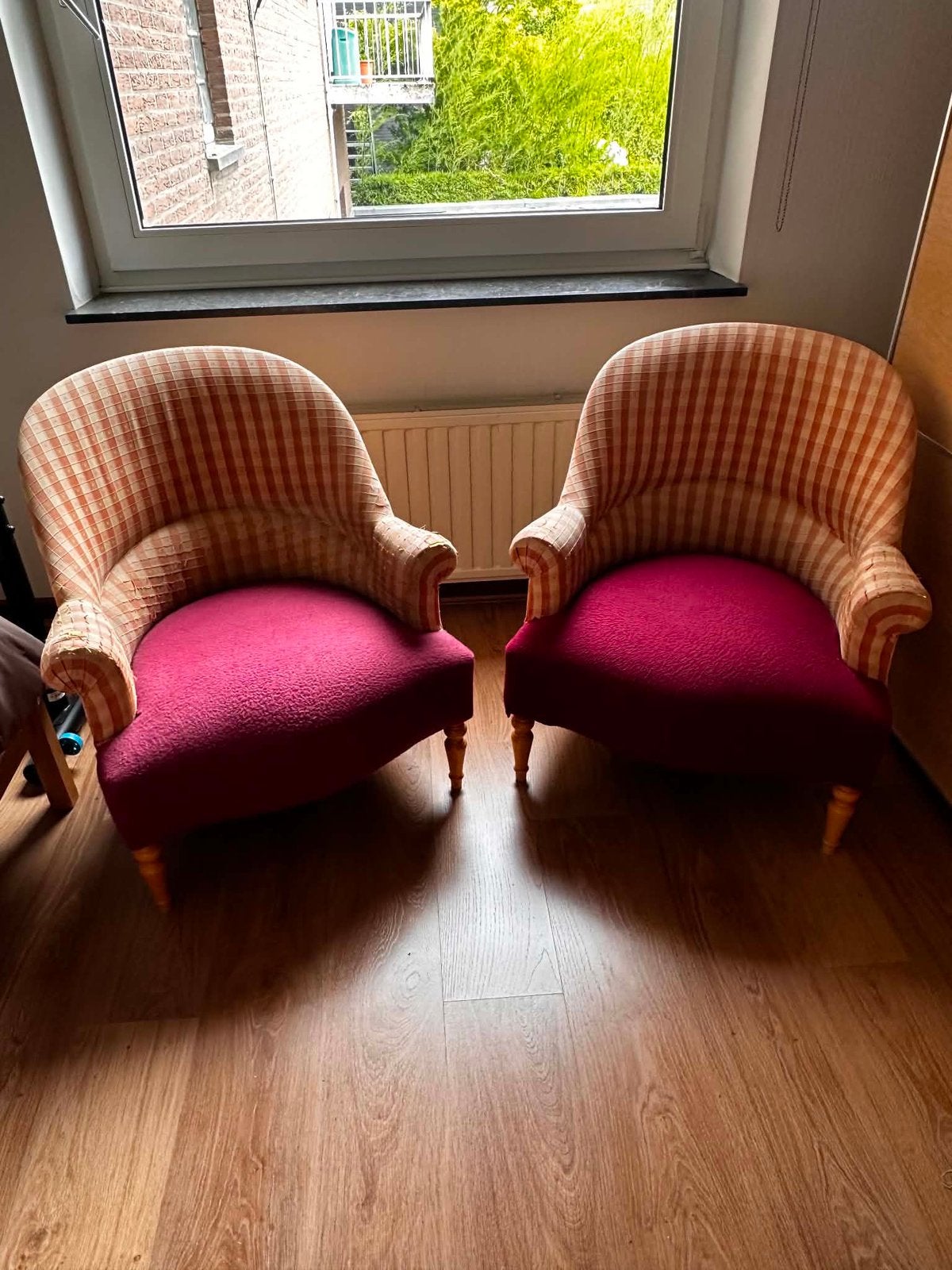 lots de 2 fauteuils crapaud à recouvrir, Enlèvement, Utilisé