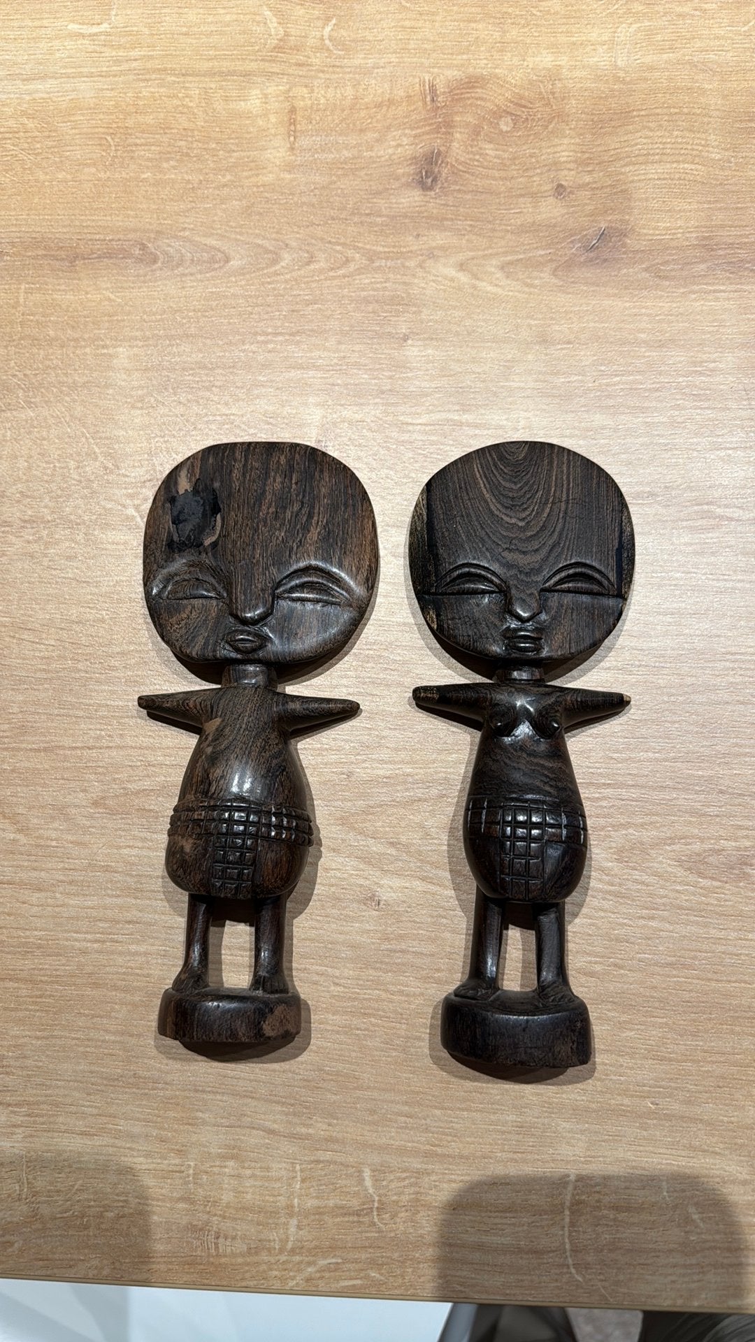 Houten Afrikaanse beeldjes, Antiek en Kunst, Ophalen