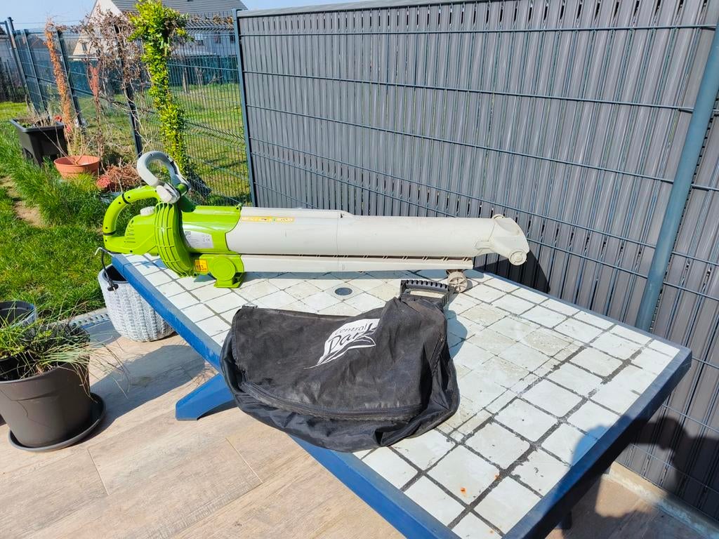 Souffleur de feuilles, Avec sac de ramassage, Porté à la main, Utilisé, Électrique
