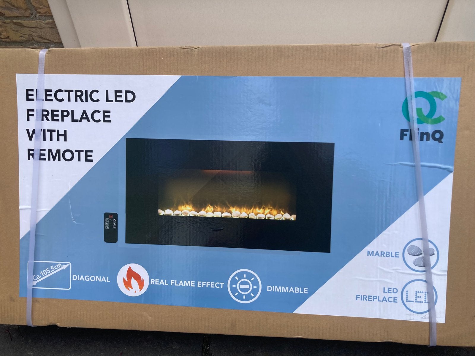 Elektrische haard met Led display, Maison & Meubles, Cheminées, Enlèvement, Neuf, Suspendu, Cheminée électrique
