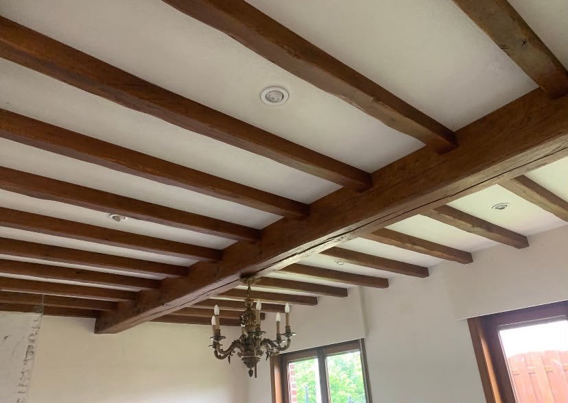 Houten sierbalken, Enlèvement, Comme neuf, 200 à 250 cm, Poutre