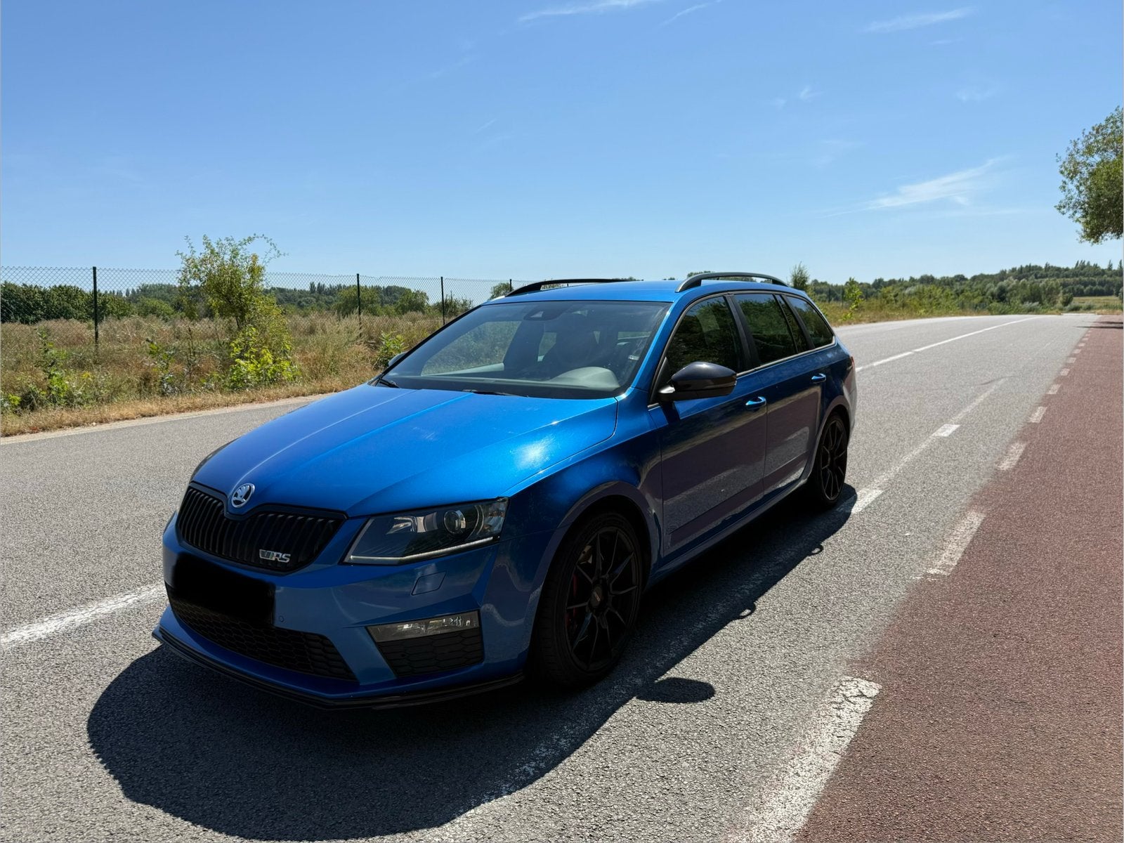 Skoda Octavia VRS 2.0 TSI Automaat Lichte vracht, Auto's, Stof, 4 cilinders, Blauw, Bedrijf