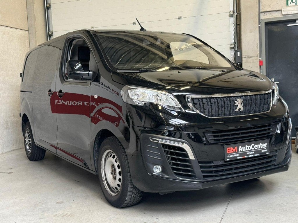 Peugeot Expert 2.0 HDI 3pl. Camera-Carplay-Ac-Dodehoek-Gps, 4 deurs, 4 cilinders, Leder en Stof, Zwart