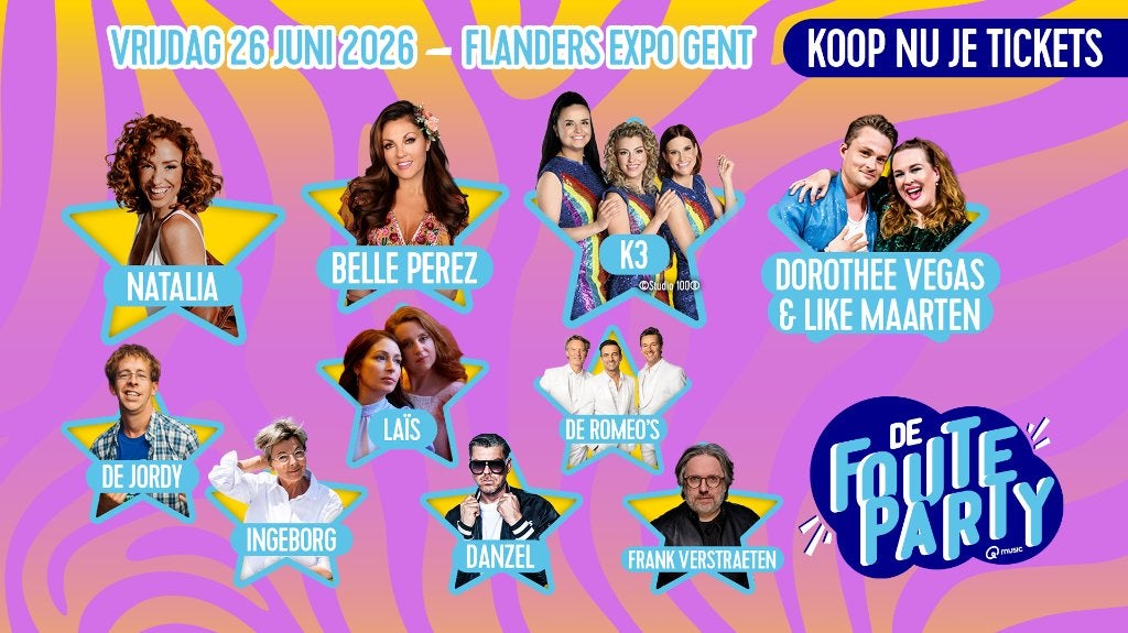 2 x tickets Q-foute party vrijdag 26/06, Tickets en Kaartjes, Twee personen