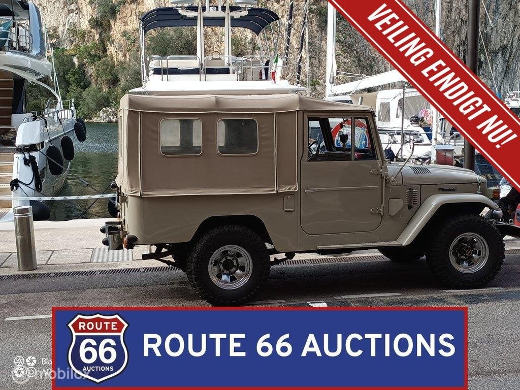 Toyota Land Cruiser FJ43 | 1975 | Route 66 Auctions, Auto's, Zwart, Bedrijf, Handgeschakeld, Overige carrosserie