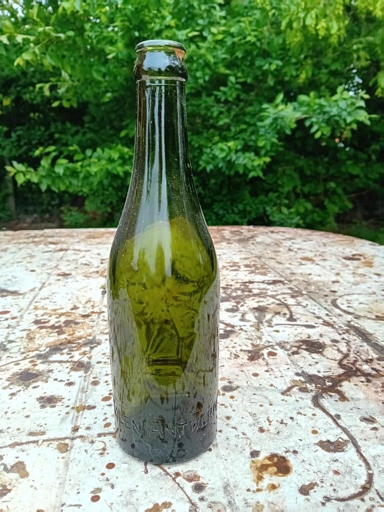 Oude vintage bierfles brouwerij Van der Molen Antwerpen, Ophalen of Verzenden
