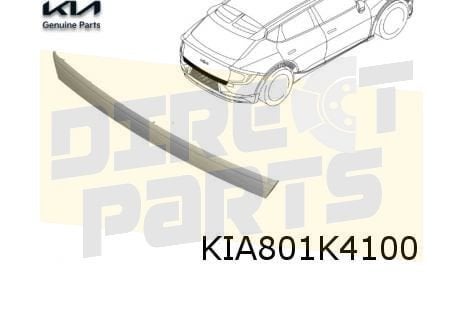 Kia EV6 lijst achterklep (grijs) (9/21-) Origineel! 87370CV0, Kia, -, Nieuw, Ophalen of Verzenden
