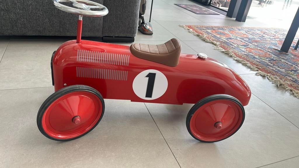 Goki loopauto (race -look), Ophalen, Zo goed als nieuw