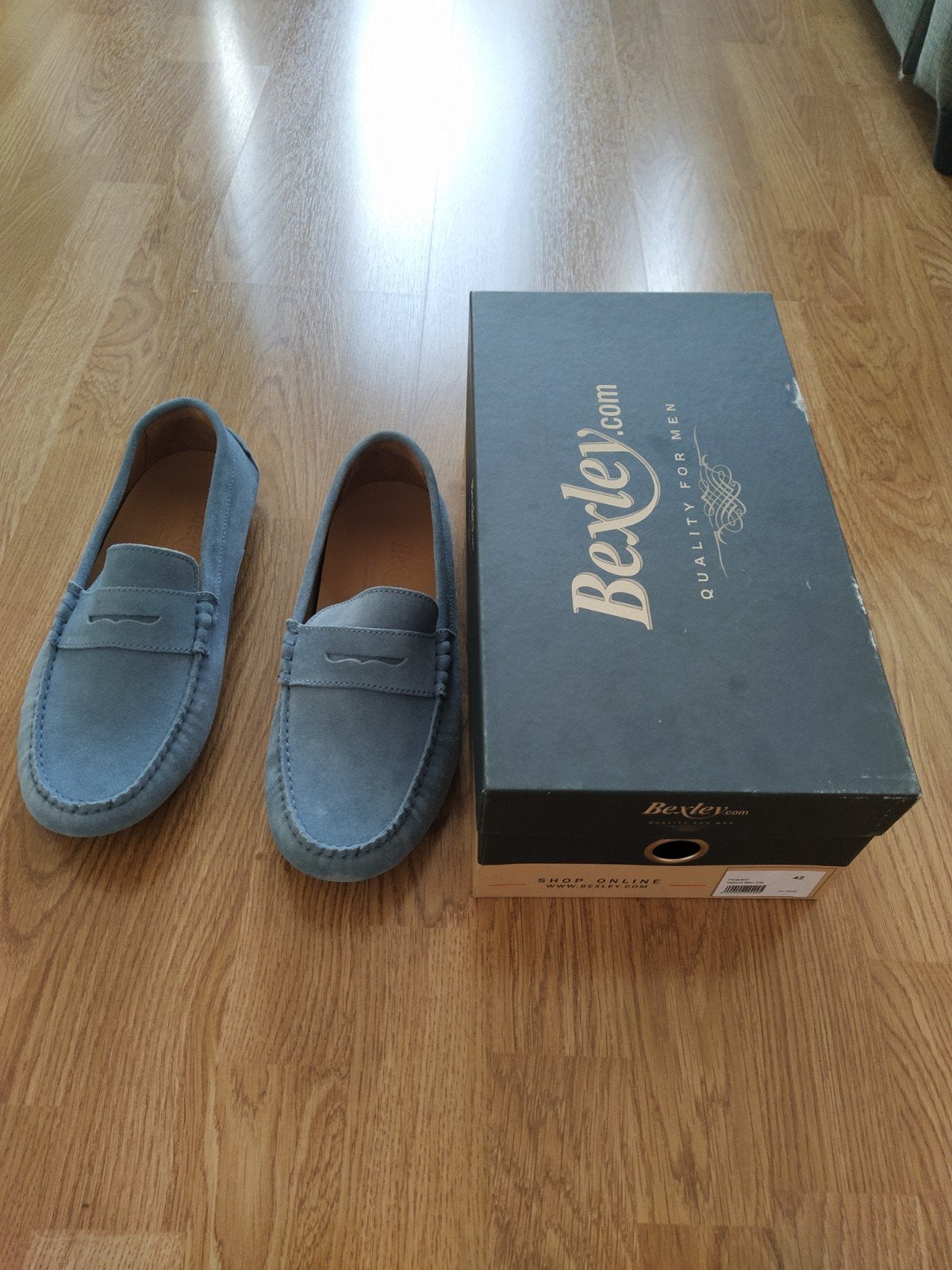 Lichtblauwe instapper Bexley 42, Kleding | Heren, Schoenen, Ophalen, Blauw, Nieuw, Espadrilles of Moccasins