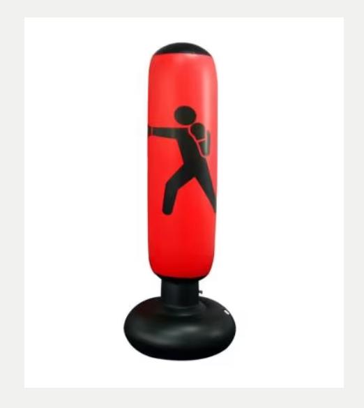 Sac de boxe gonflable de 160 cm — Enfants et adultes, Sports & Fitness, Boxe, Neuf, Sac de boxe, Enlèvement ou Envoi
