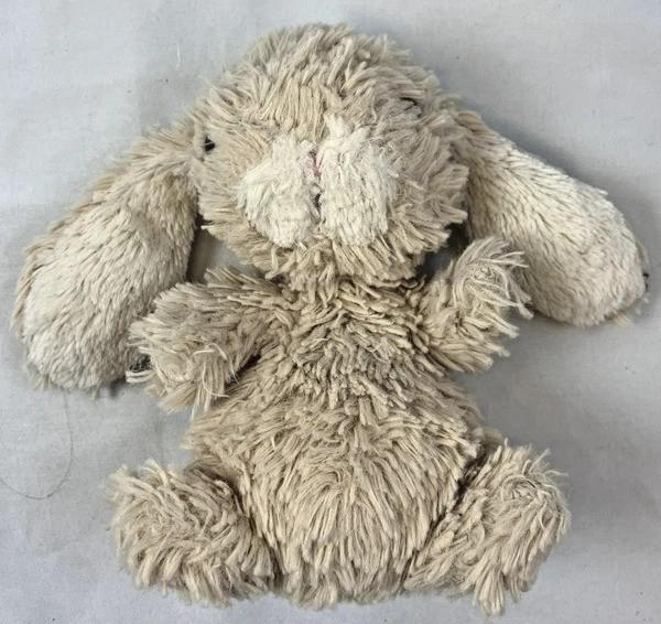 Jellycat Knuffel Bunglie Bunny Creme Beige Vintage 17cm, Jellycat, Konijn, Zo goed als nieuw, Klein (minder dan 20 cm)