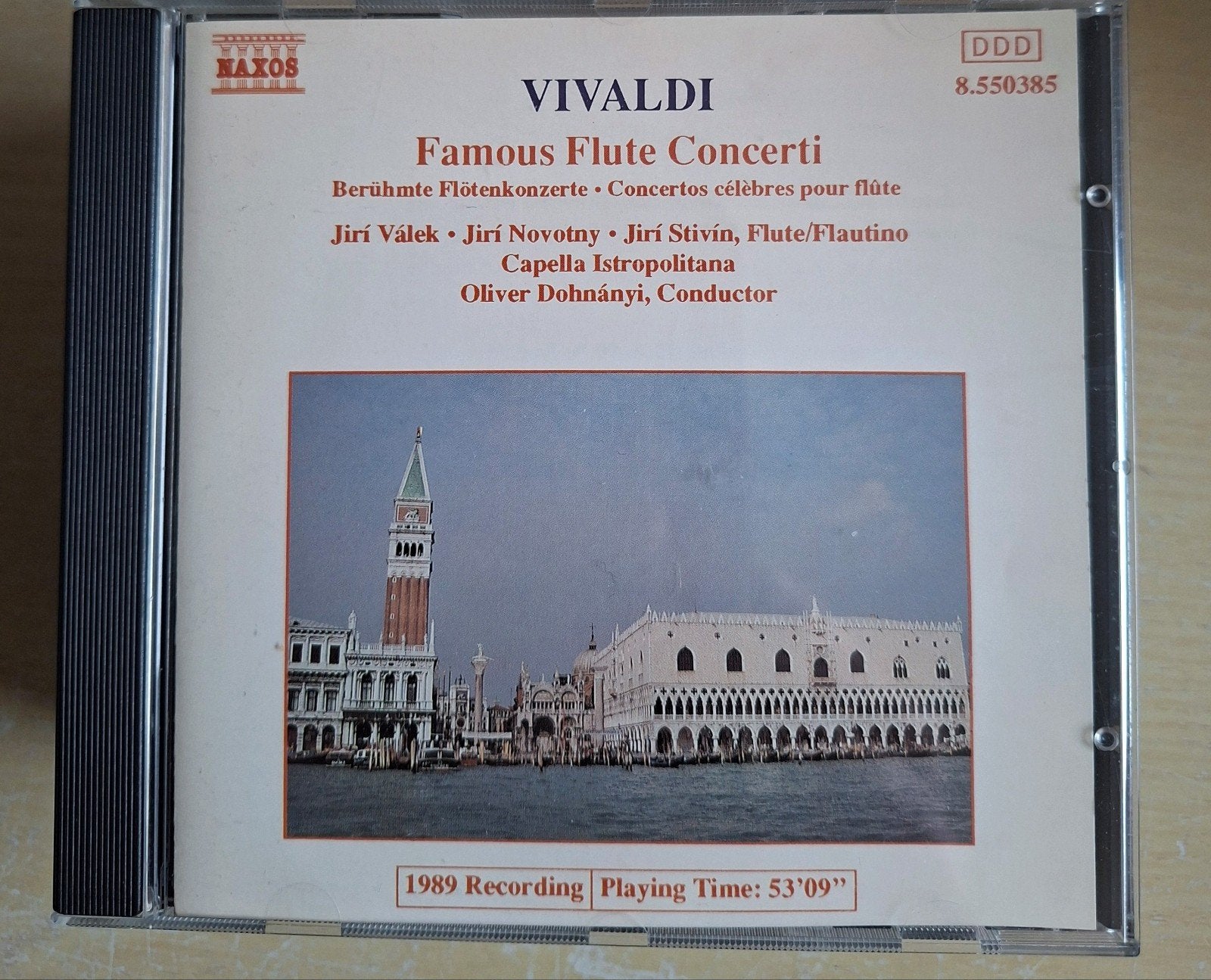 Cd. Vivaldi.  Famous Flute Concerti., Ophalen of Verzenden, Vivaldi