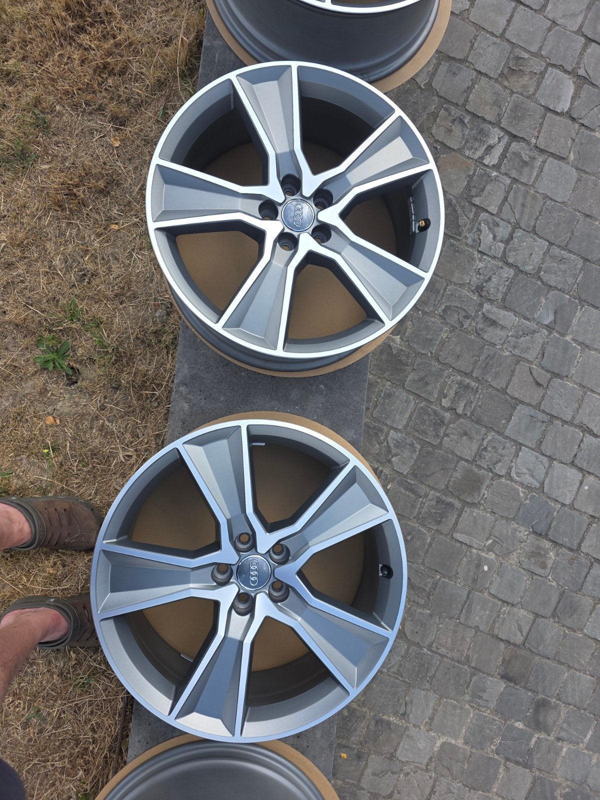 4 JANTES AUDI 20 POUCES ORIGINE SQ5 BICOLORE, Autos : Pièces & Accessoires, Enlèvement, 20 pouces, Jante(s)