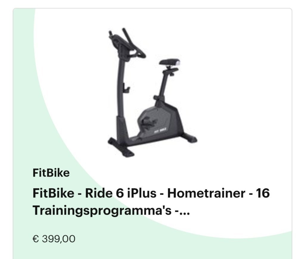 Fitbike, Ophalen, Overige materialen, Benen, Zo goed als nieuw