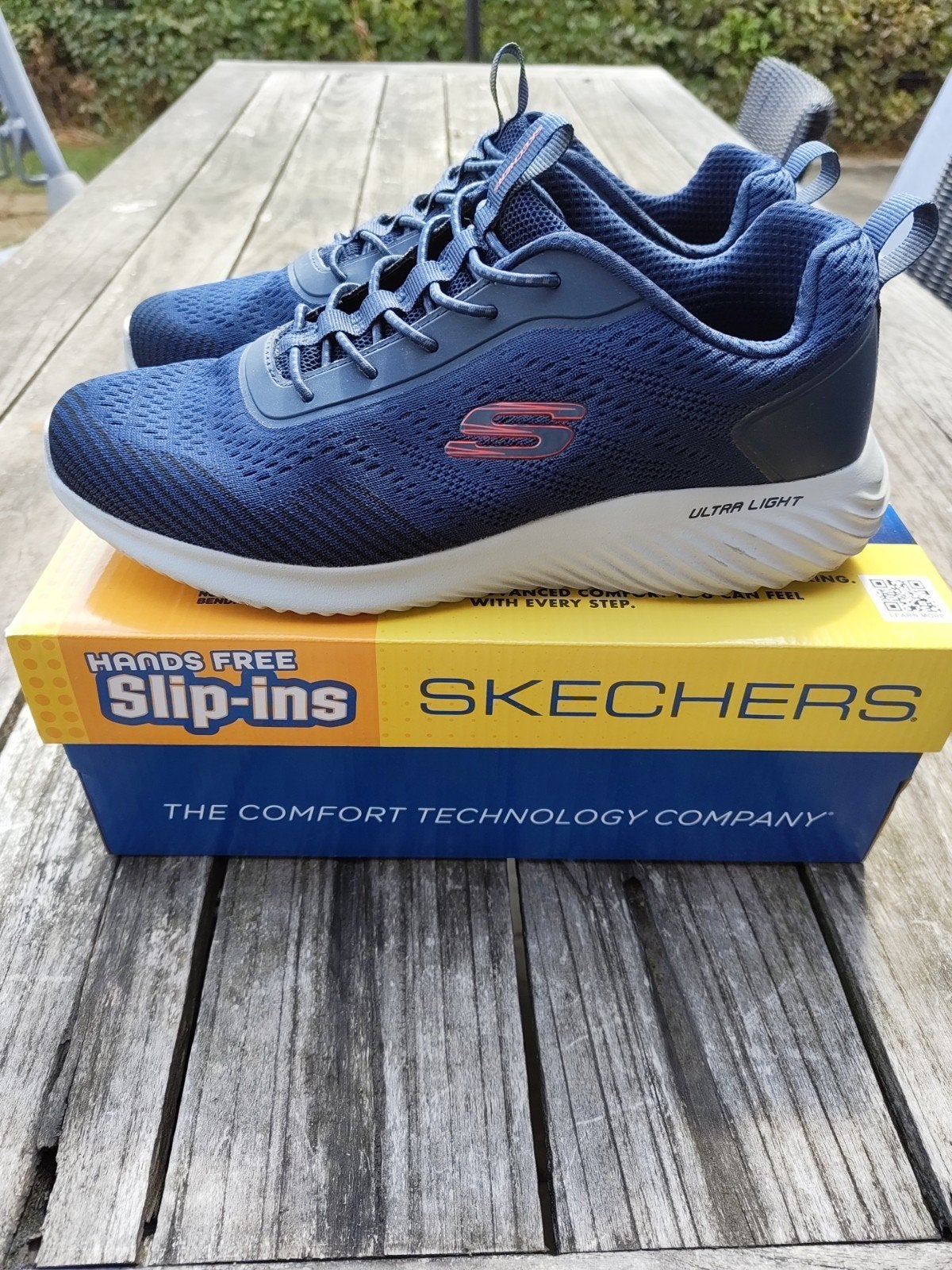 Skechers Slip-ins Marineblauw maat 43, Blauw, Ophalen of Verzenden, Sketchers, Gedragen
