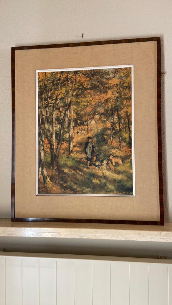 Schilderij kunstwerk : Renoir Le peintre - Lecoeur, Enlèvement