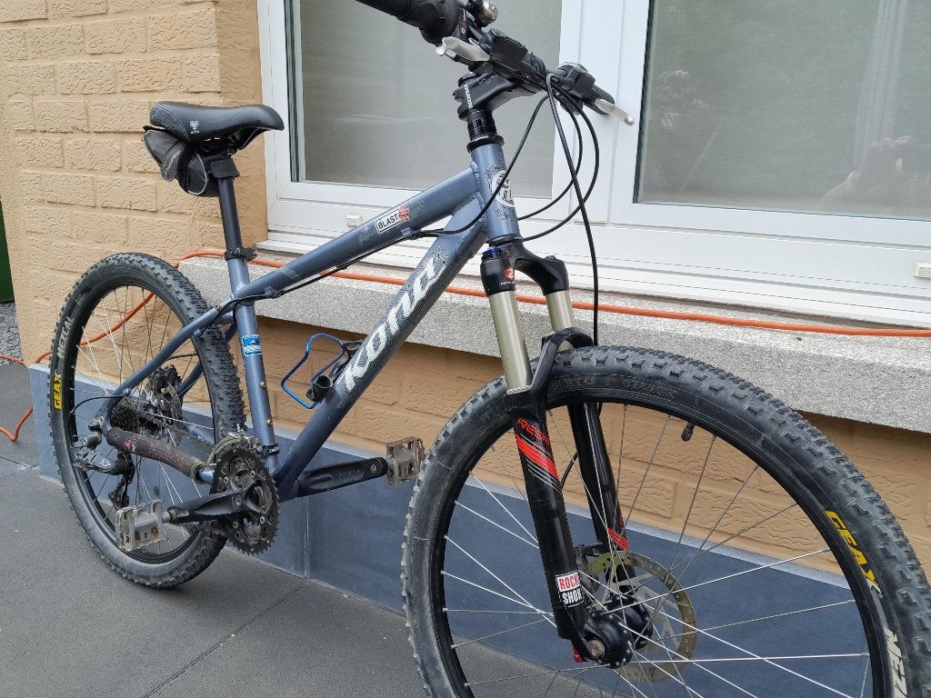 MTB Kona voor iemand van ongeveer 1,60m, Fietsen en Brommers, Gebruikt, Hardtail, Dames, Schijfrem