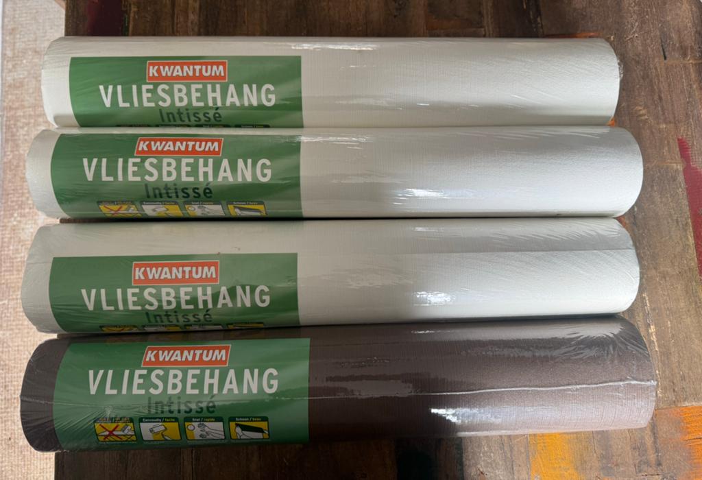 Vliesbehang, Huis en Inrichting, Stoffering | Behang, Ophalen of Verzenden, Wit