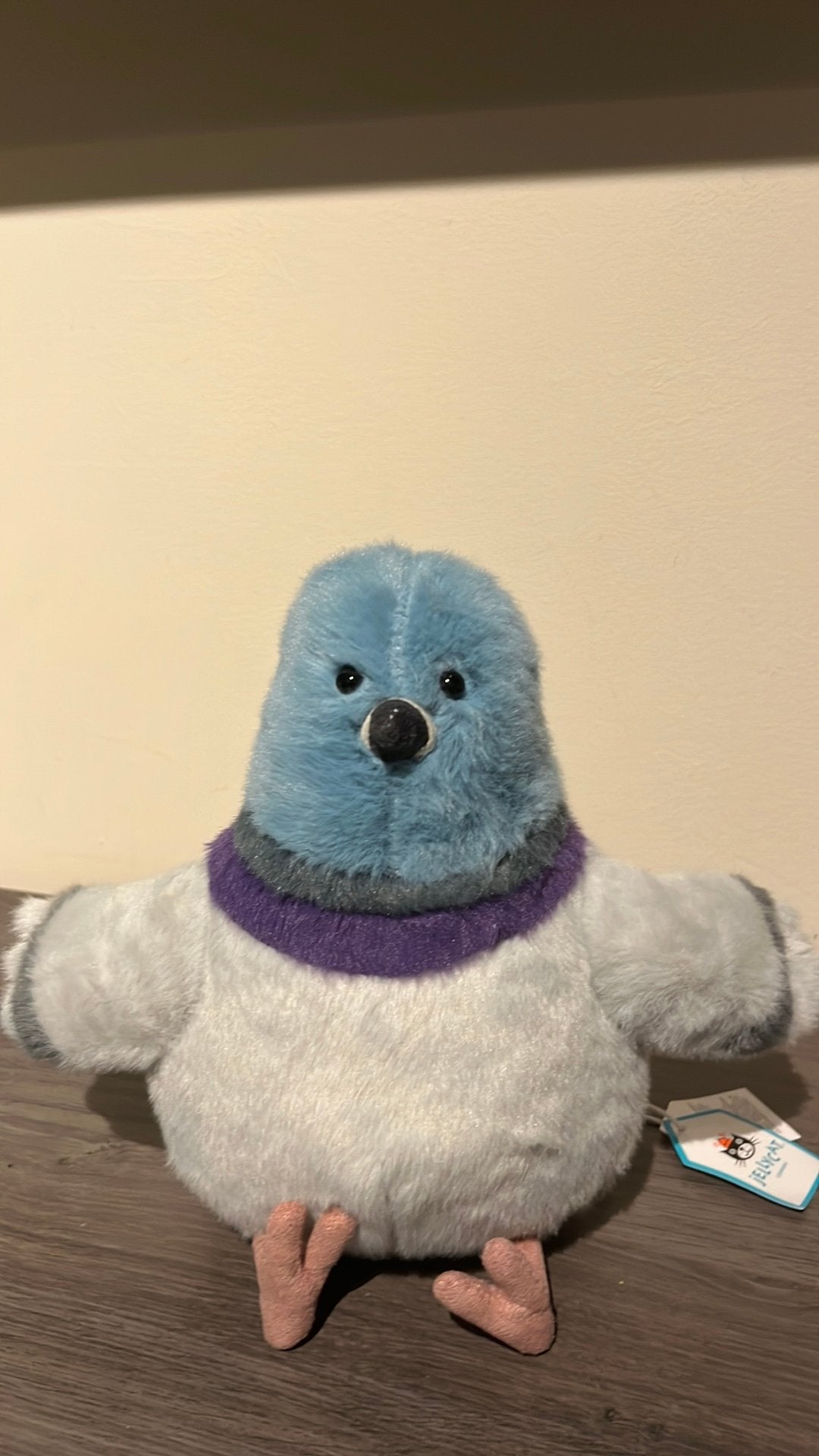 Jellycat-pigeon, Ophalen of Verzenden, Zo goed als nieuw, Middelgroot (20 tot 80 cm), Jellycat