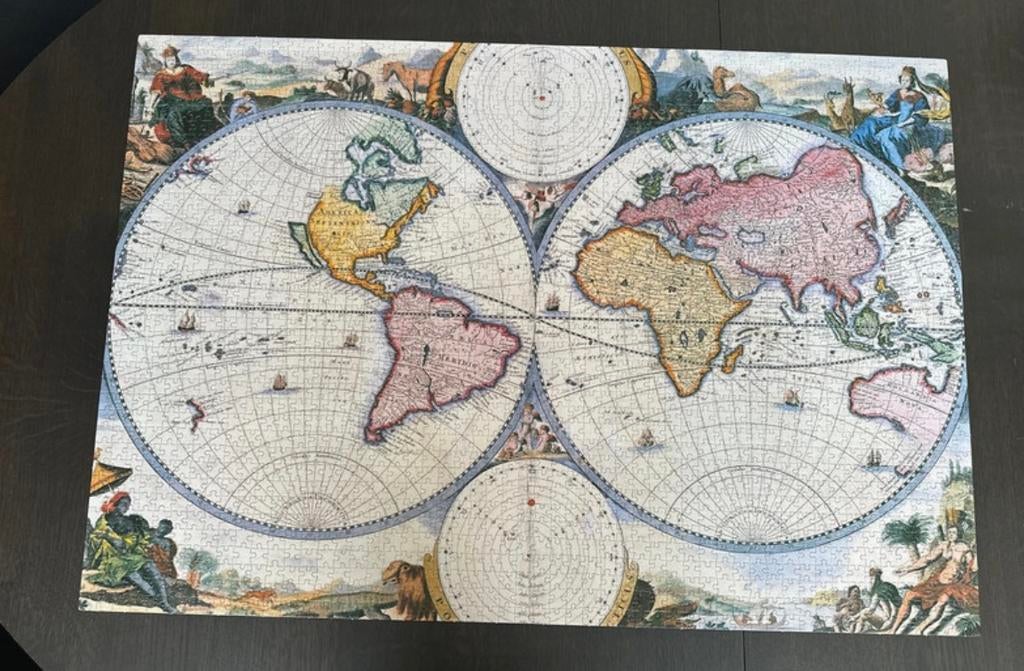 Puzzel clementoni high quality “old map” 2000 stuks, Ophalen, Meer dan 1500 stukjes, Zo goed als nieuw, Legpuzzel