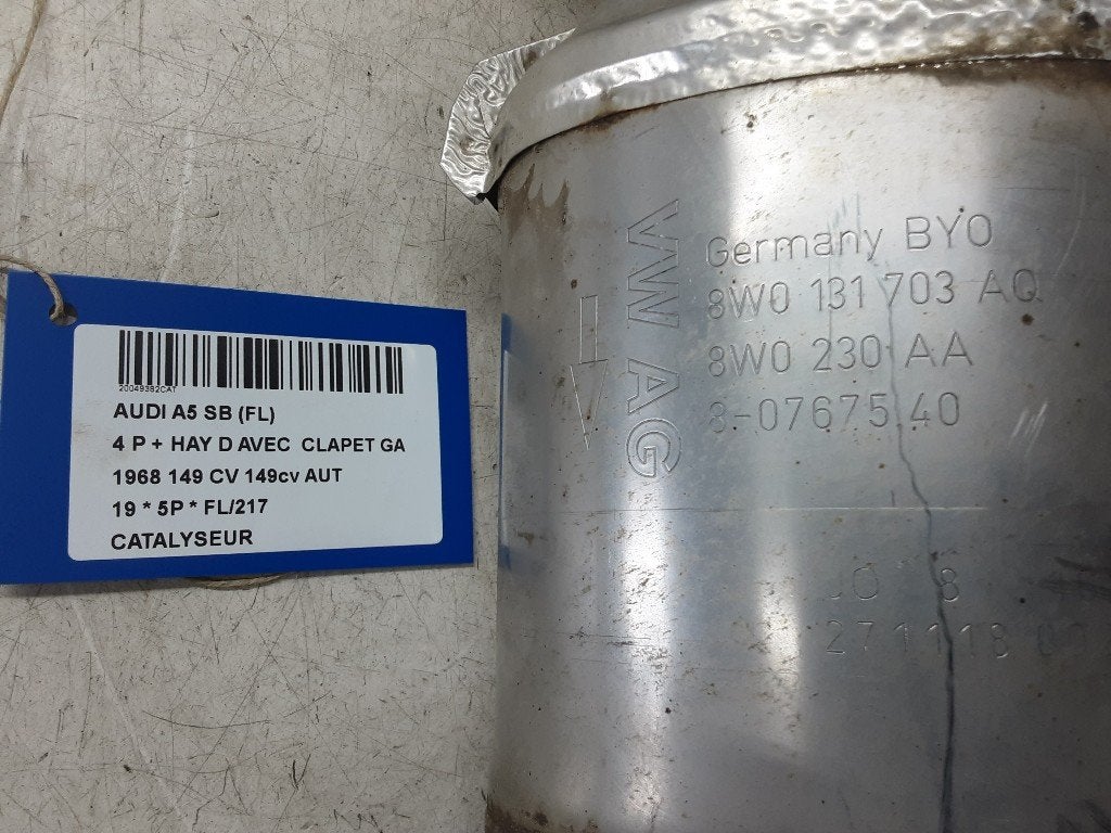 KATALYSATOR Audi A5 Sportback (F5A / F5F) (8W0131703AQ), Gebruikt, Mevr. I. Hauben, Audi, Rue de l'Espoir 34 34
4030  GRIVEGNÉE, BE