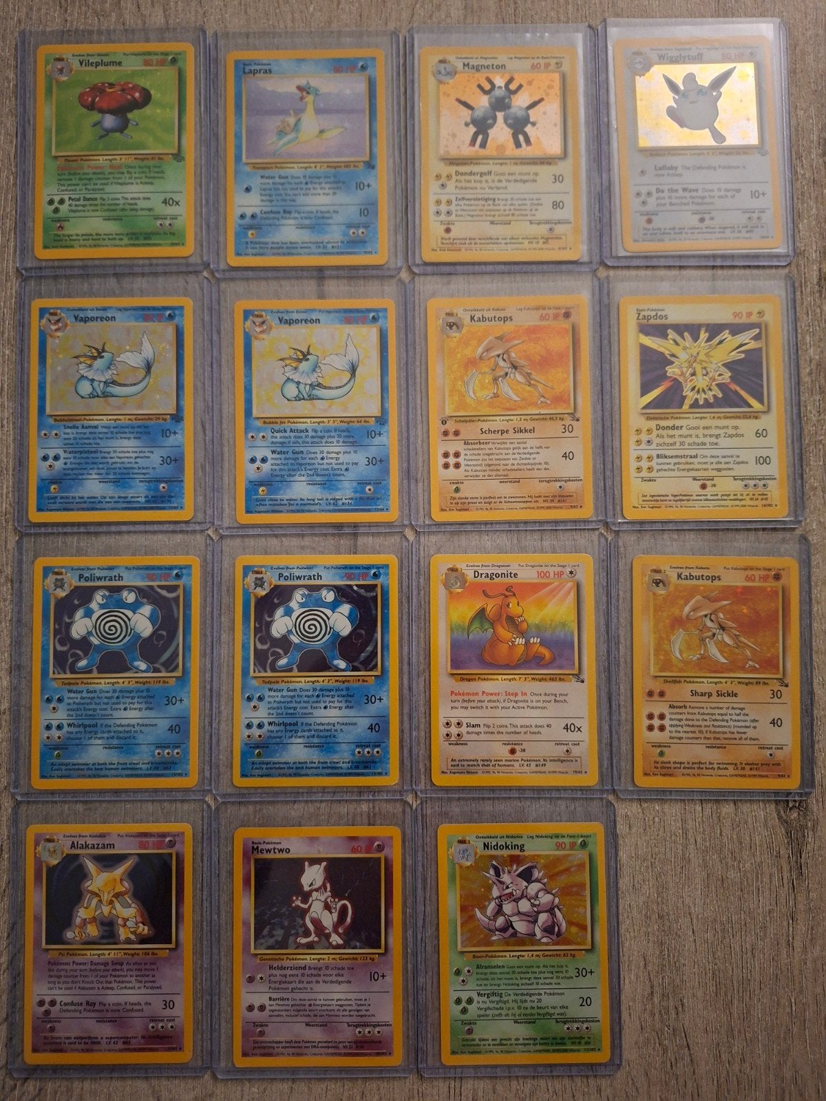 Vintage pokemonkaarten, Enlèvement, Utilisé, Plusieurs cartes