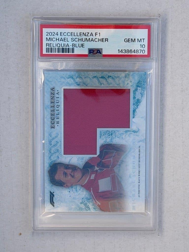 PSA 10 - Topps 2024 Eccellenza F1 Schumacher Reliquia Blue, Ophalen, Nieuw, Plaatje