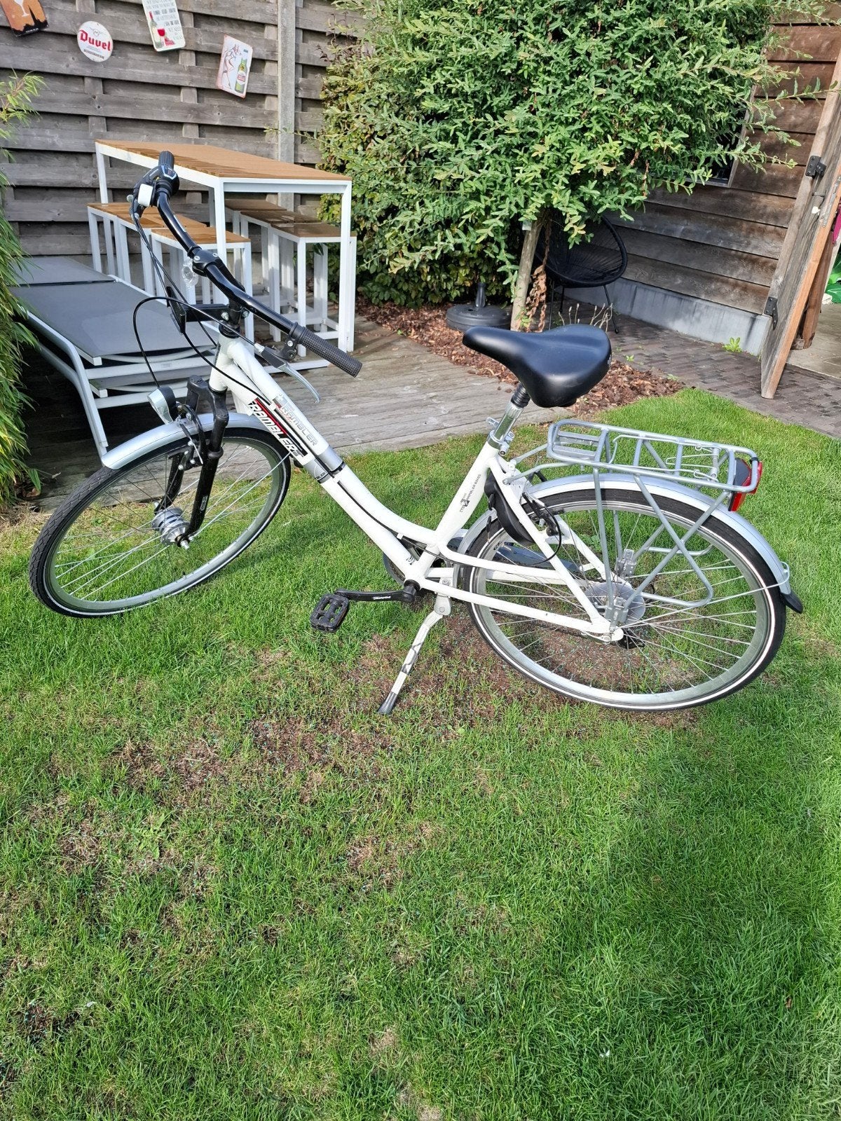 damesfiets, Ophalen