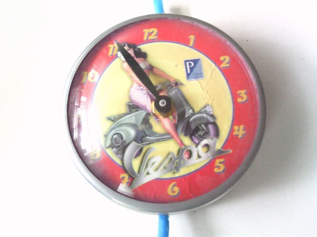 art deco klok vespa, Antiek en Kunst, Ophalen