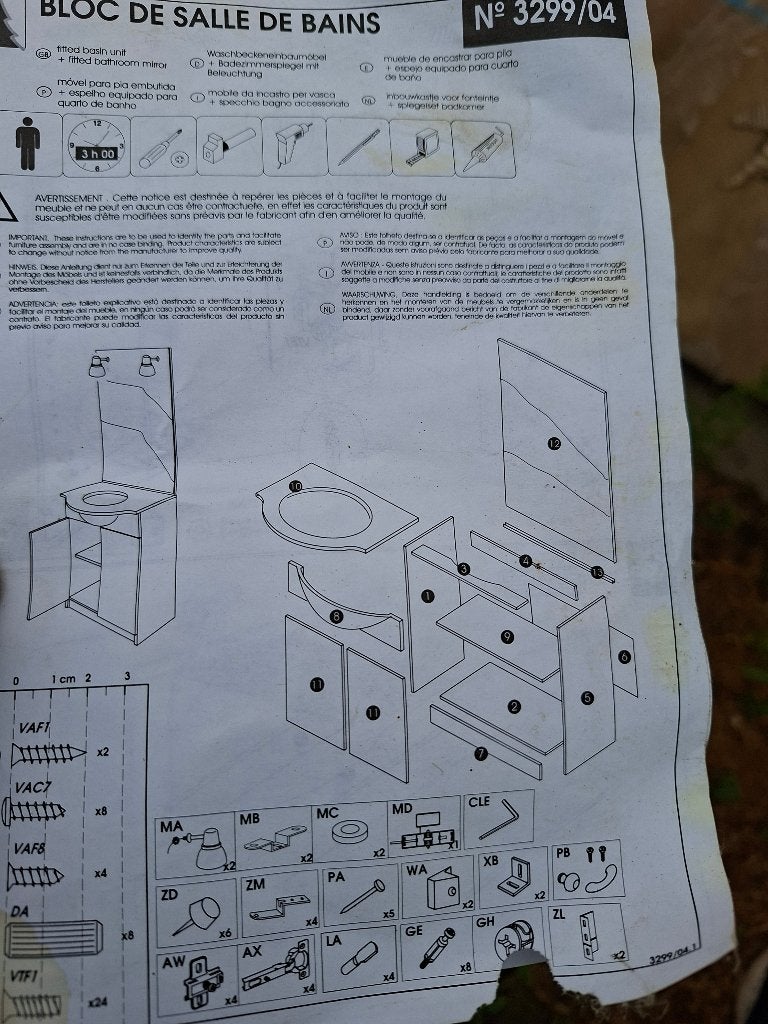 Badkamermeubel, Huis en Inrichting, Badkamer | Badkamermeubels, Ophalen, Nieuw, 50 tot 100 cm, 50 tot 75 cm