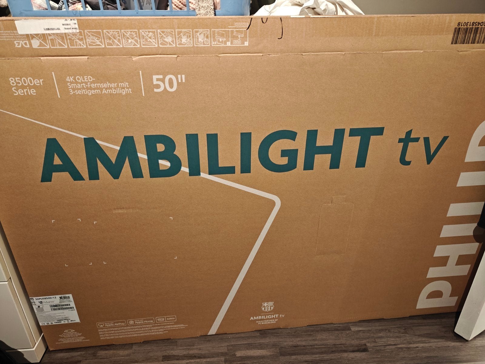 Philips Ambilight TV, Ophalen, Doos
