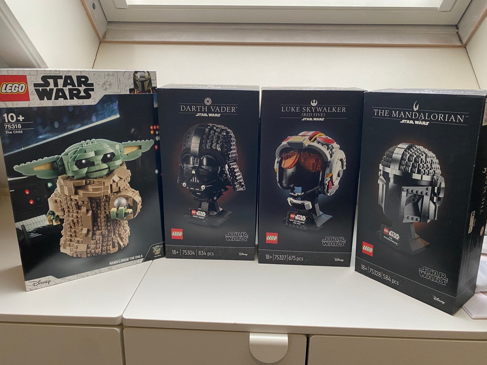 Lego stars wars helmen+The Child, Verzamelen, Star Wars, Ophalen of Verzenden, Nieuw
