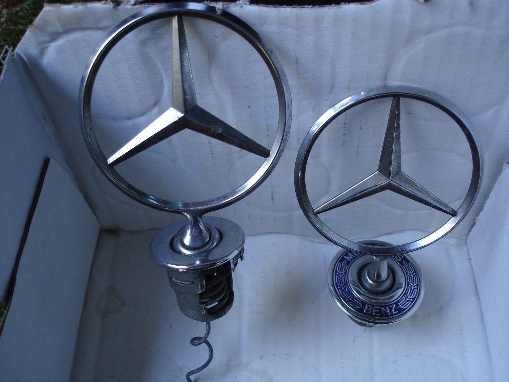 2x Originele Mercedes-Benz Ster Motorkapembleem, Auto-onderdelen, Carrosserie, Motorkap, Mercedes-Benz, Voor, Gebruikt, Ophalen