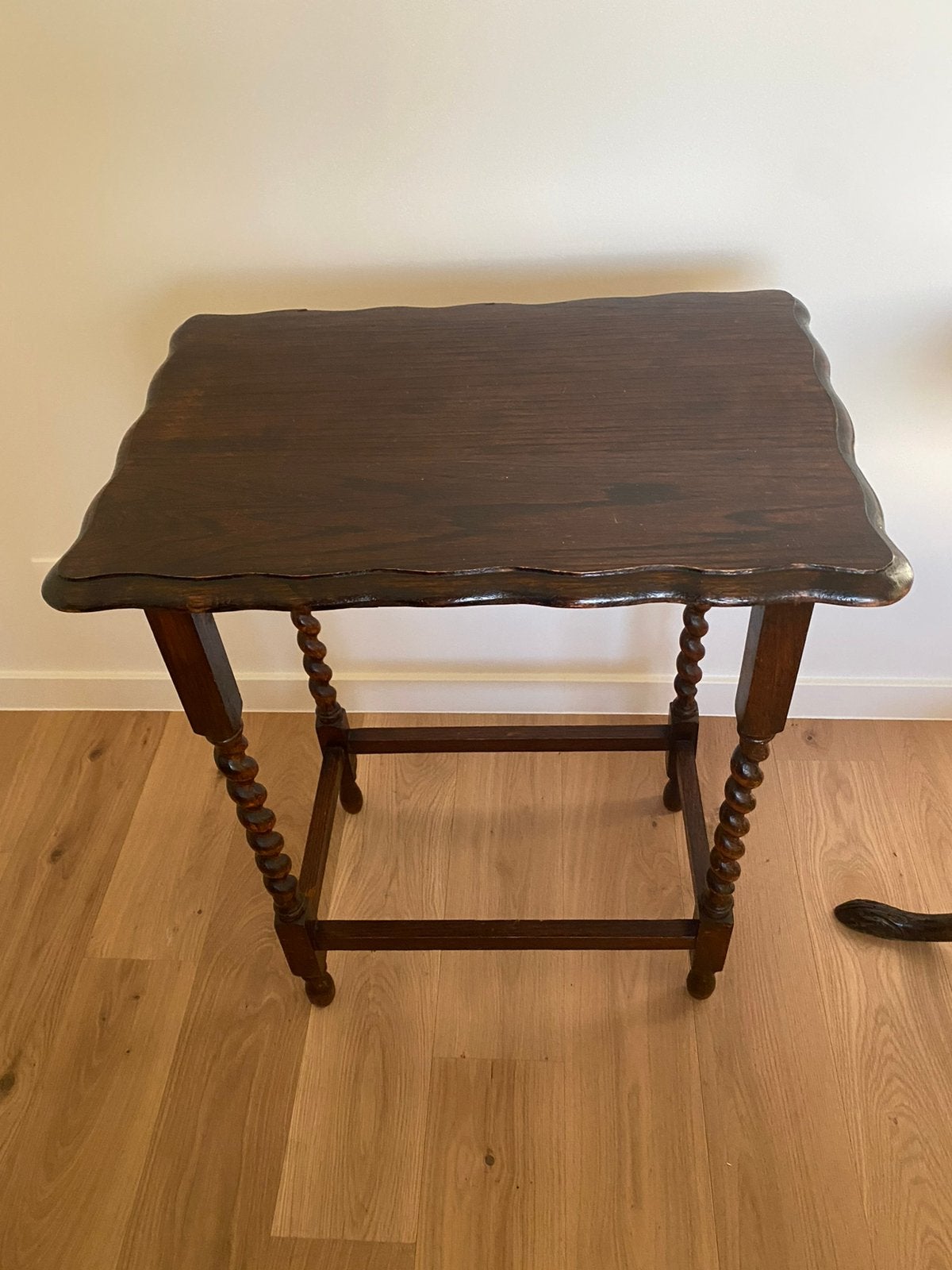 Eiken tafeltje, Gebruikt, 75 cm of meer, 60 cm of meer, Rechthoekig