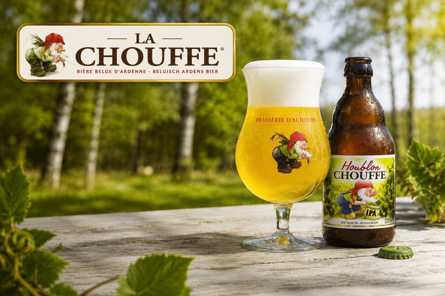 Panneau pub en métal La Chouffe 2 - rétro vintage mancave, Collections, Marques de bière, Enlèvement ou Envoi, Neuf, Panneau, Plaque ou Plaquette publicitaire