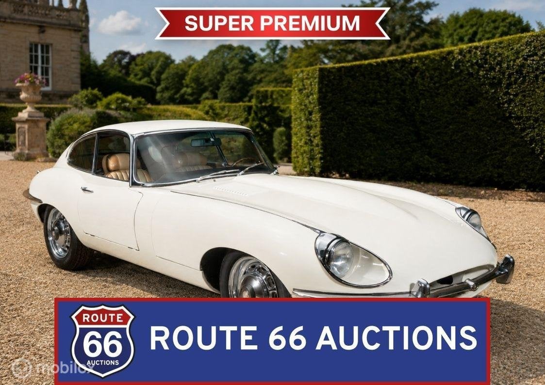 Jaguar E-Type Series 2 Coupe | 1969 | Route 66 Auctions, Zwart, Bedrijf, Handgeschakeld, Overige carrosserie