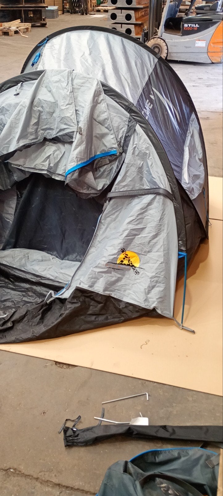 Tente safari Hurricane M Pop Up pour 2 personnes, Caravanes & Camping, Tentes, Enlèvement