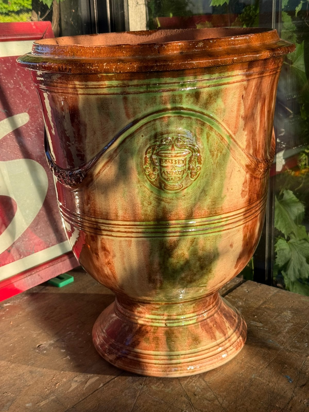 Vase Anduze de 58 cm de haut, Comme neuf, Enlèvement, Uzes, Anduze