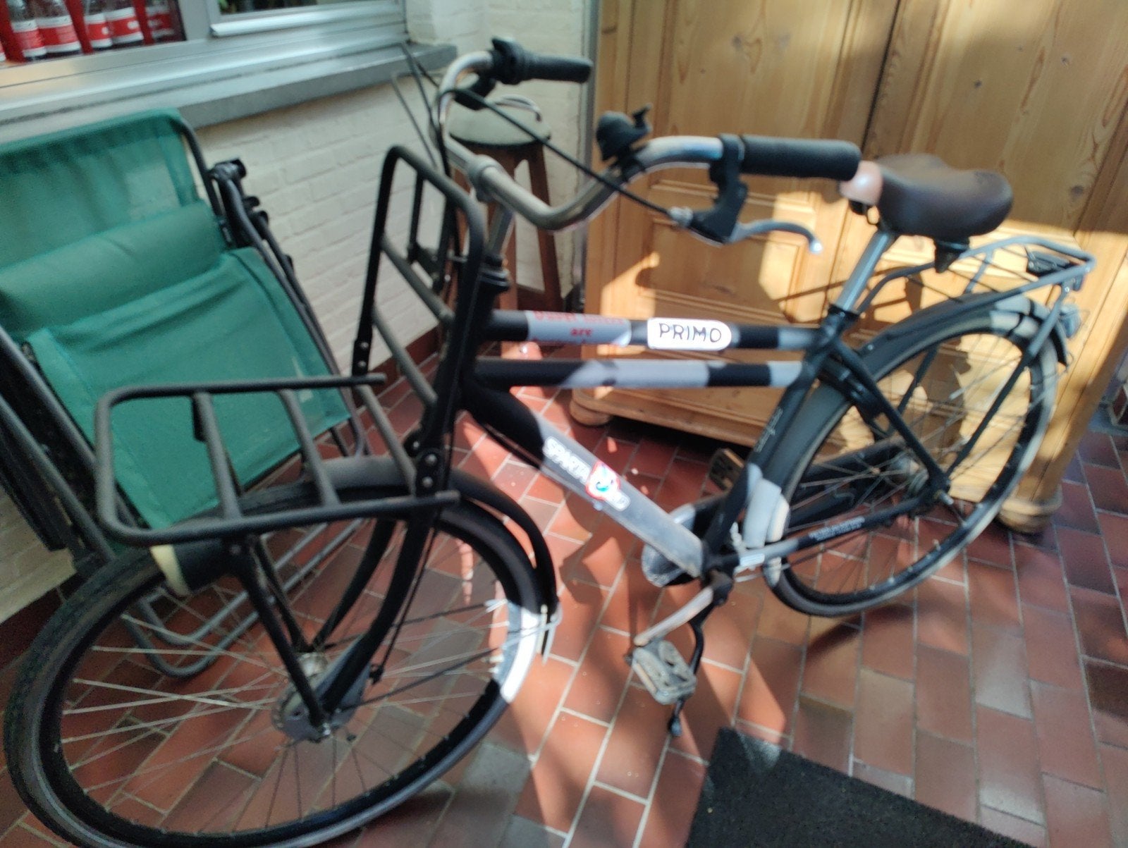 Sparta fiets, Ophalen